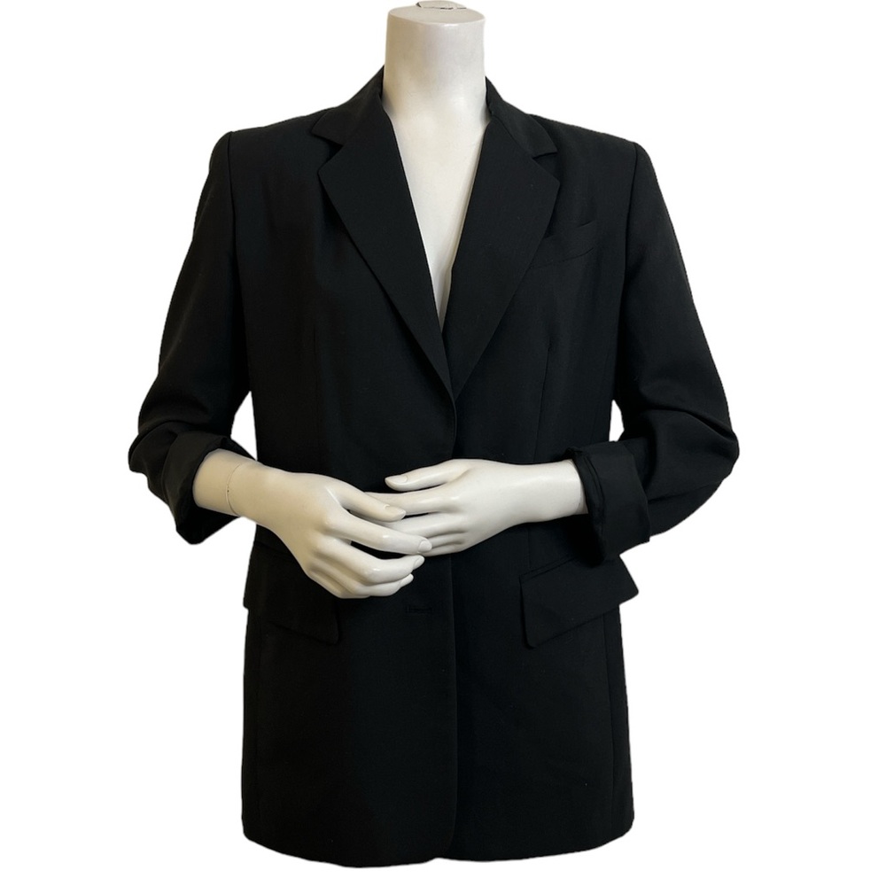 Charter Club Rolled up Sleeves Wool Blazer